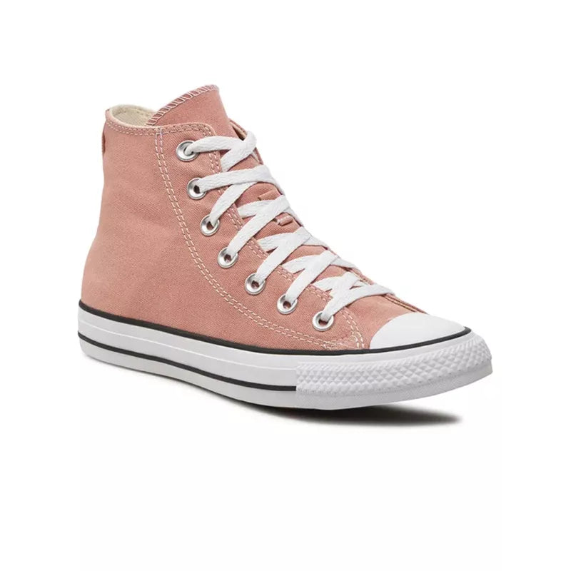 Zapatillas altas de lona - Rosa/Marrón