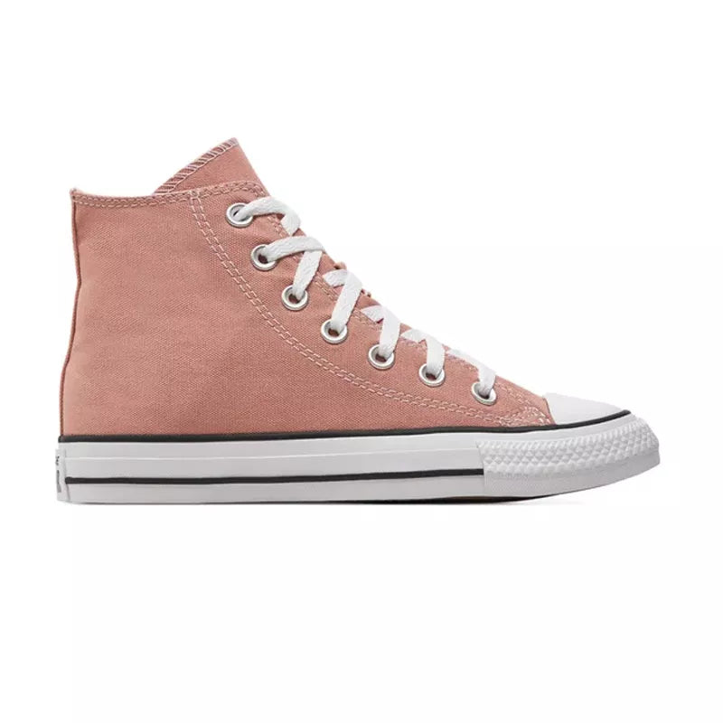 Zapatillas altas de lona - Rosa/Marrón