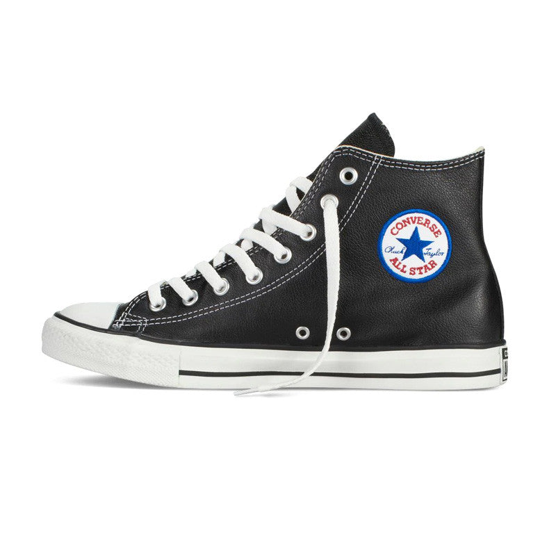 Chuck Taylor All Star Leather High Top Sneakers - Black
