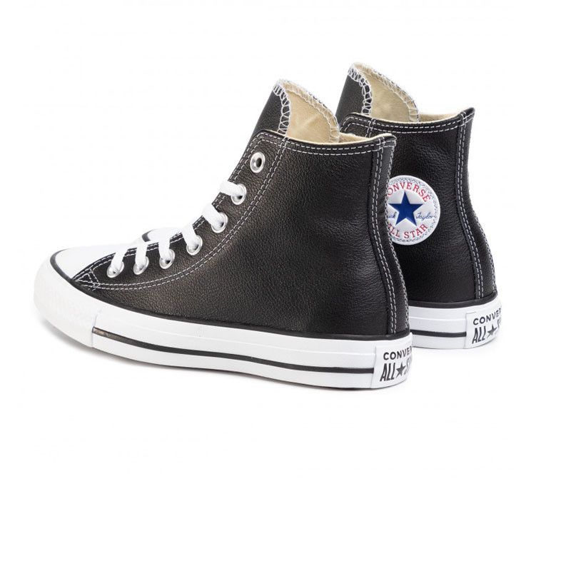 Chuck Taylor All Star Leather High Top Sneakers - Black