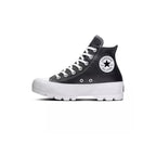 Zapatillas Converse Chuck Taylor All Star de cuero con tacos - Negro, Blanco.