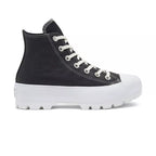 Zapatillas Converse Chuck Taylor All Star de cuero con tacos - Negro, Blanco.