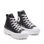 Zapatillas Converse Chuck Taylor All Star de cuero con tacos - Negro, Blanco.