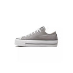 Zapatillas altas de lona con plataforma - Gris