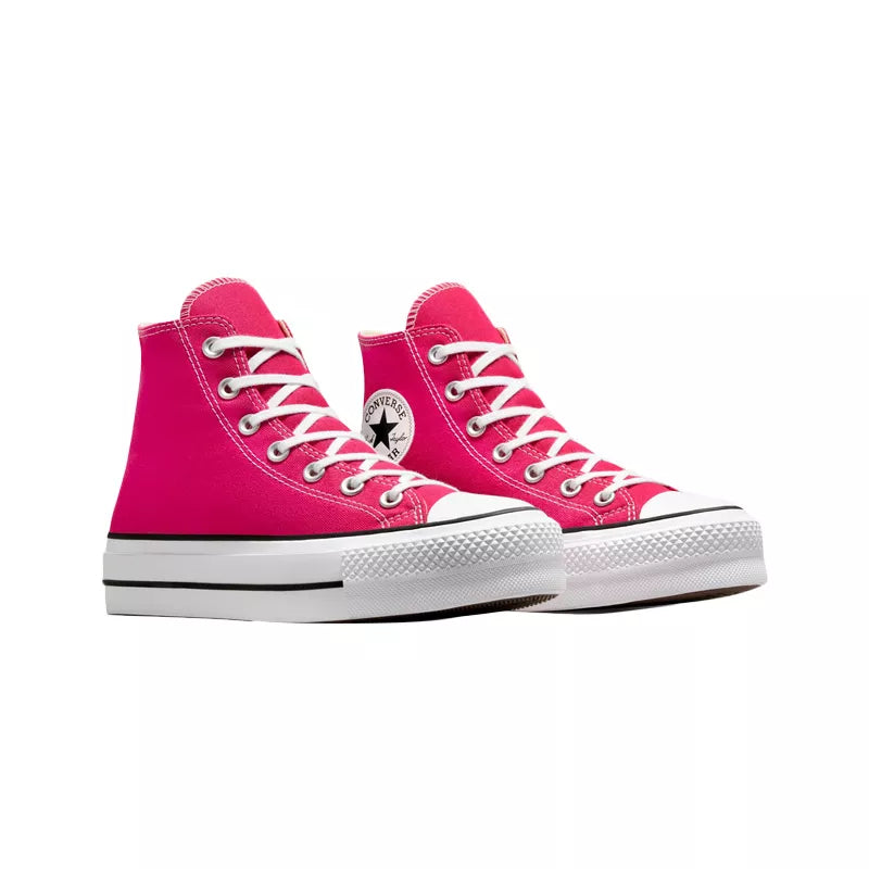 Baskets Platforme Canvas Hi - Rose/Blanc