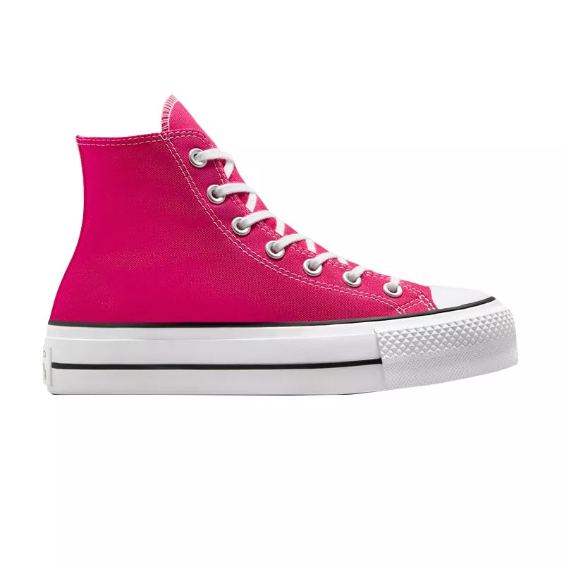 Baskets Platforme Canvas Hi - Rose/Blanc
