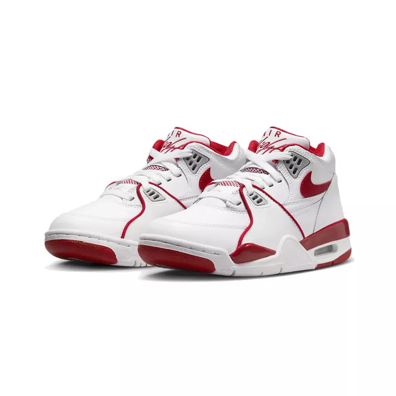 Zapatillas Air Flight 89 Gs - Blanco Y Rojo