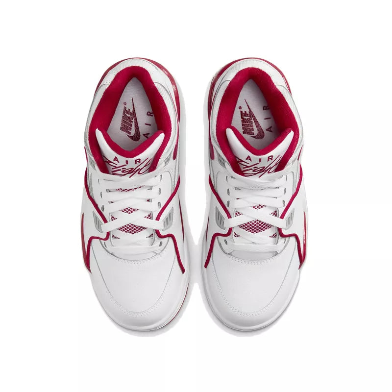 Zapatillas Air Flight 89 Gs - Blanco Y Rojo