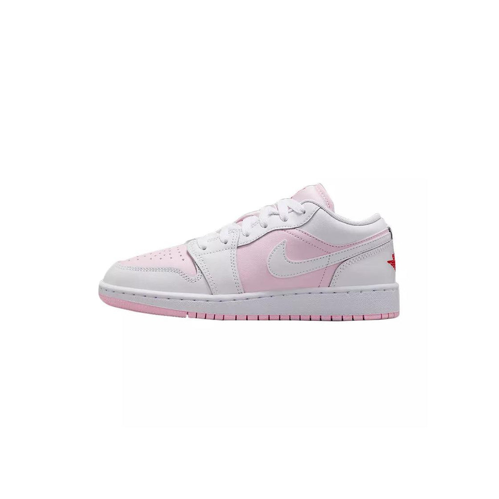 Baskets Nike Air Jordan 1 Low Gs - Rose/Blanc