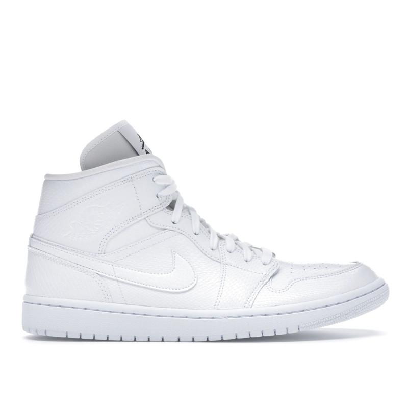 Nike Air Jordan 1 Mid Trainers - White - Women's