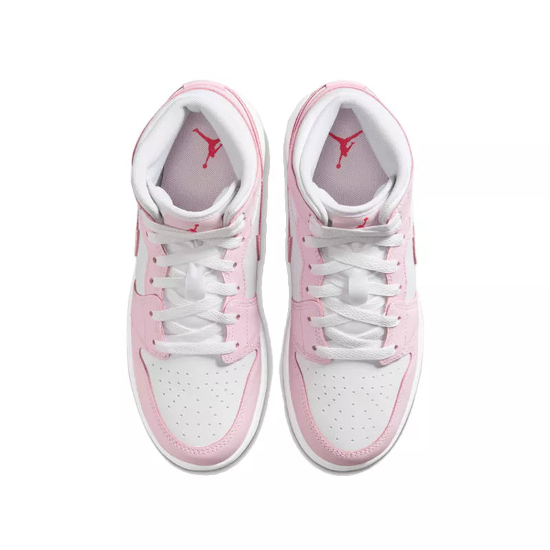 Nike Air Jordan 1 Mid Gs Sneakers - Pink/White