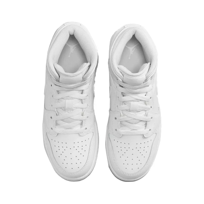 Zapatillas Nike Air Jordan 1 Mid - Blanco claro.