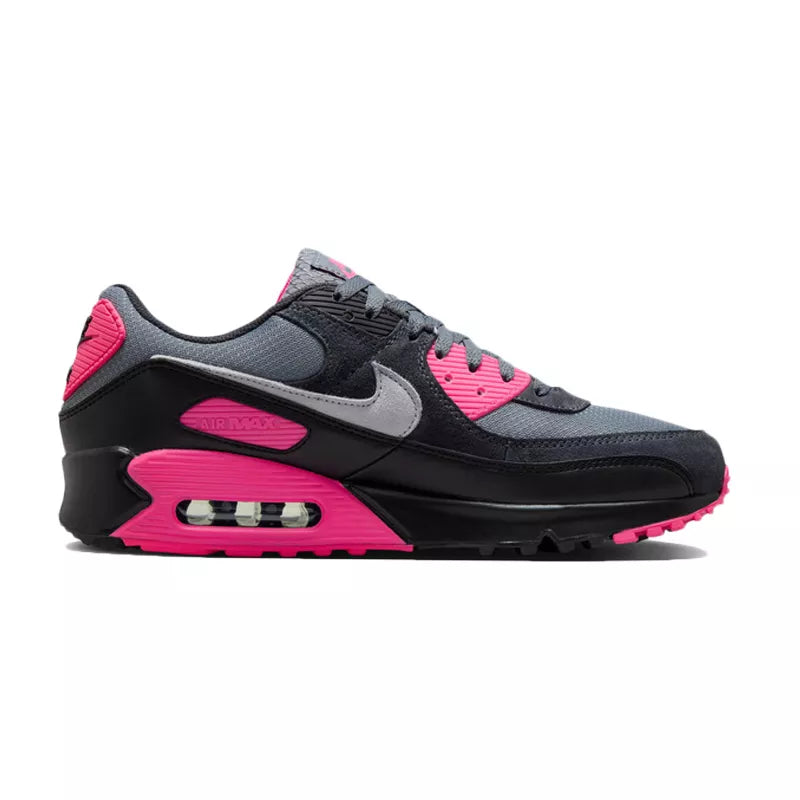 Zapatillas Nike Air Max 90 - Gris, Negro, Rosa.