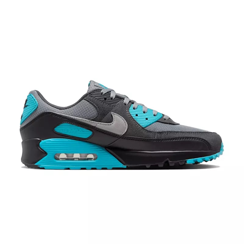 Baskets Nike Air Max 90 - Gris, Noir, Bleu Turquoise