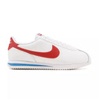 Zapatillas Nike Cortez Classic de cuero: blanco, rojo, azul.