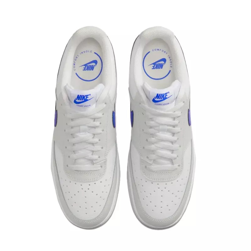 Zapatillas Court Vision Lo - Blanco/Azul