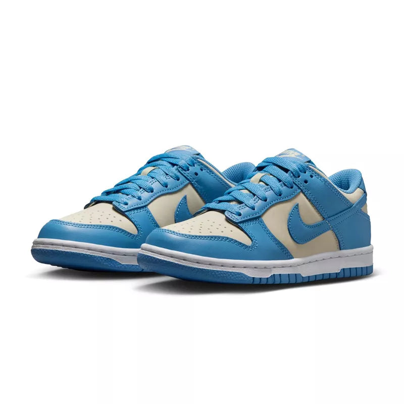 Nike Dunk Lo Gs Sneakers - Blue, White, Beige.