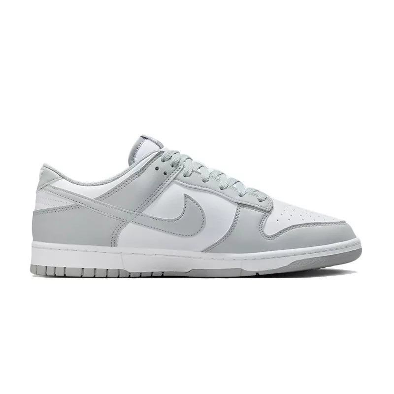 Nike Dunk Low Retro Sneakers - Gray and White