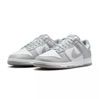 Nike Dunk Low Retro Sneakers - Gray and White