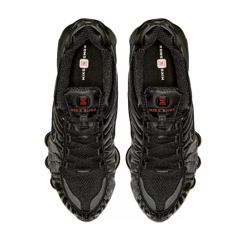 Nike Shox Tl Zapatillas - Negro Y Plata