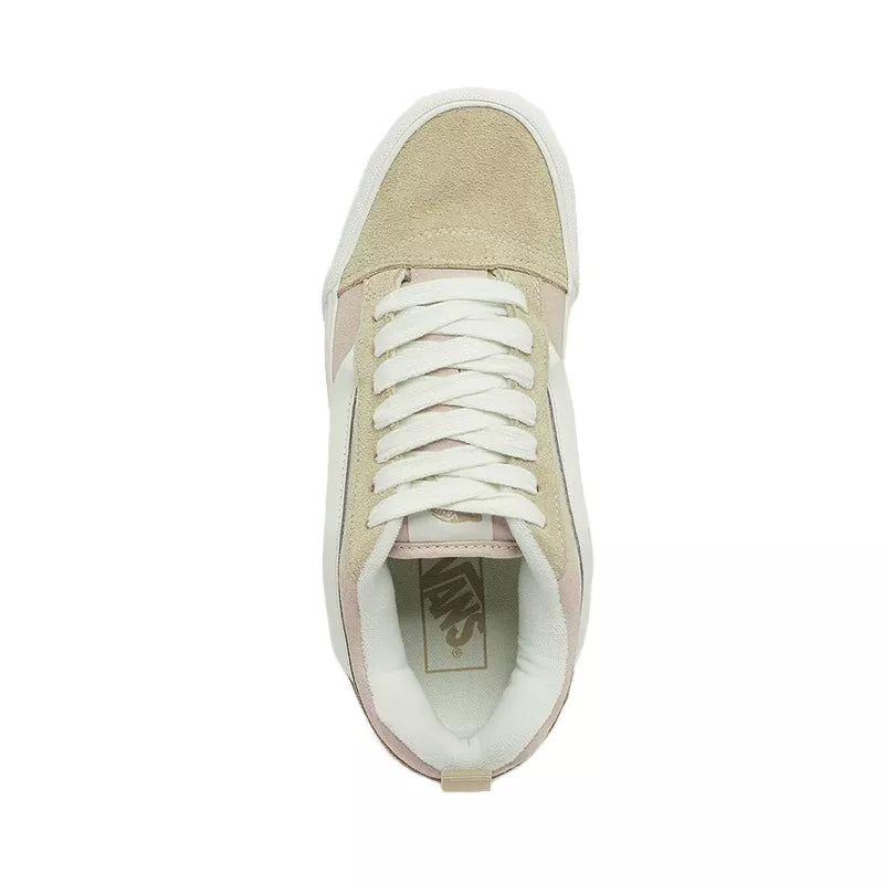 Knu-Skool Stack Sneakers - Beige/Pink - Women's