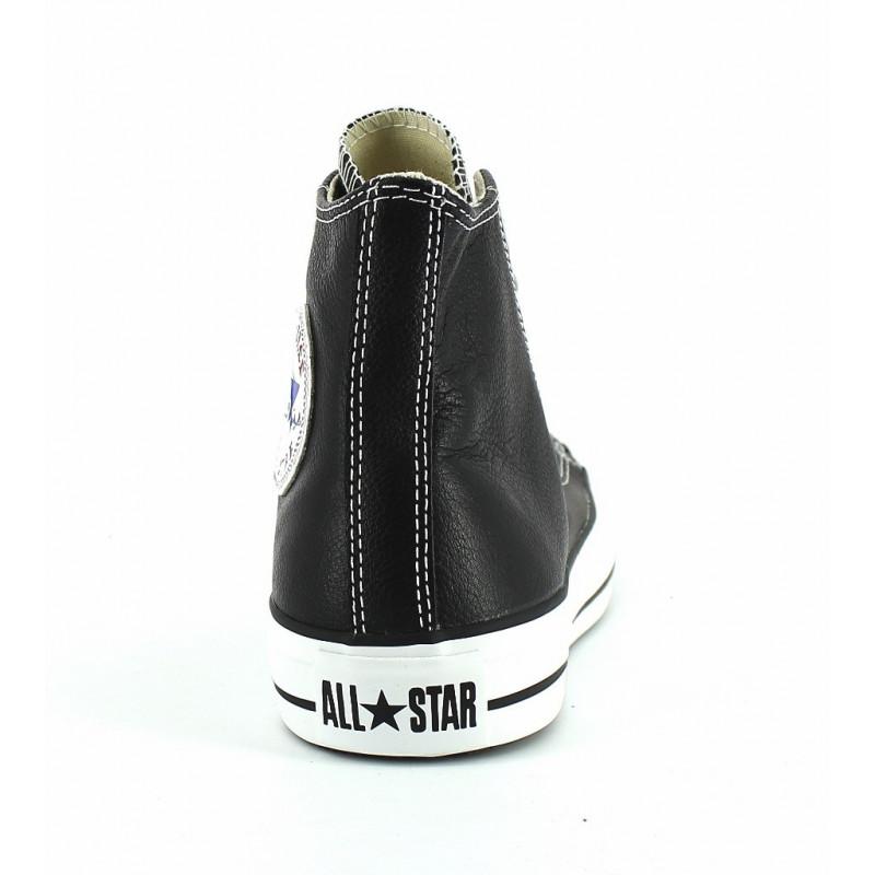 All Star Leather Hi Trainers - Black