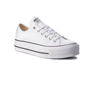 Baskets Platform Leather Ox - Blanc