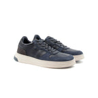 Zapatillas Léo de piel azul - Hombre