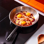 Batterie De Cuisine En Inox Avec Manches Noirs, 7 Pièces