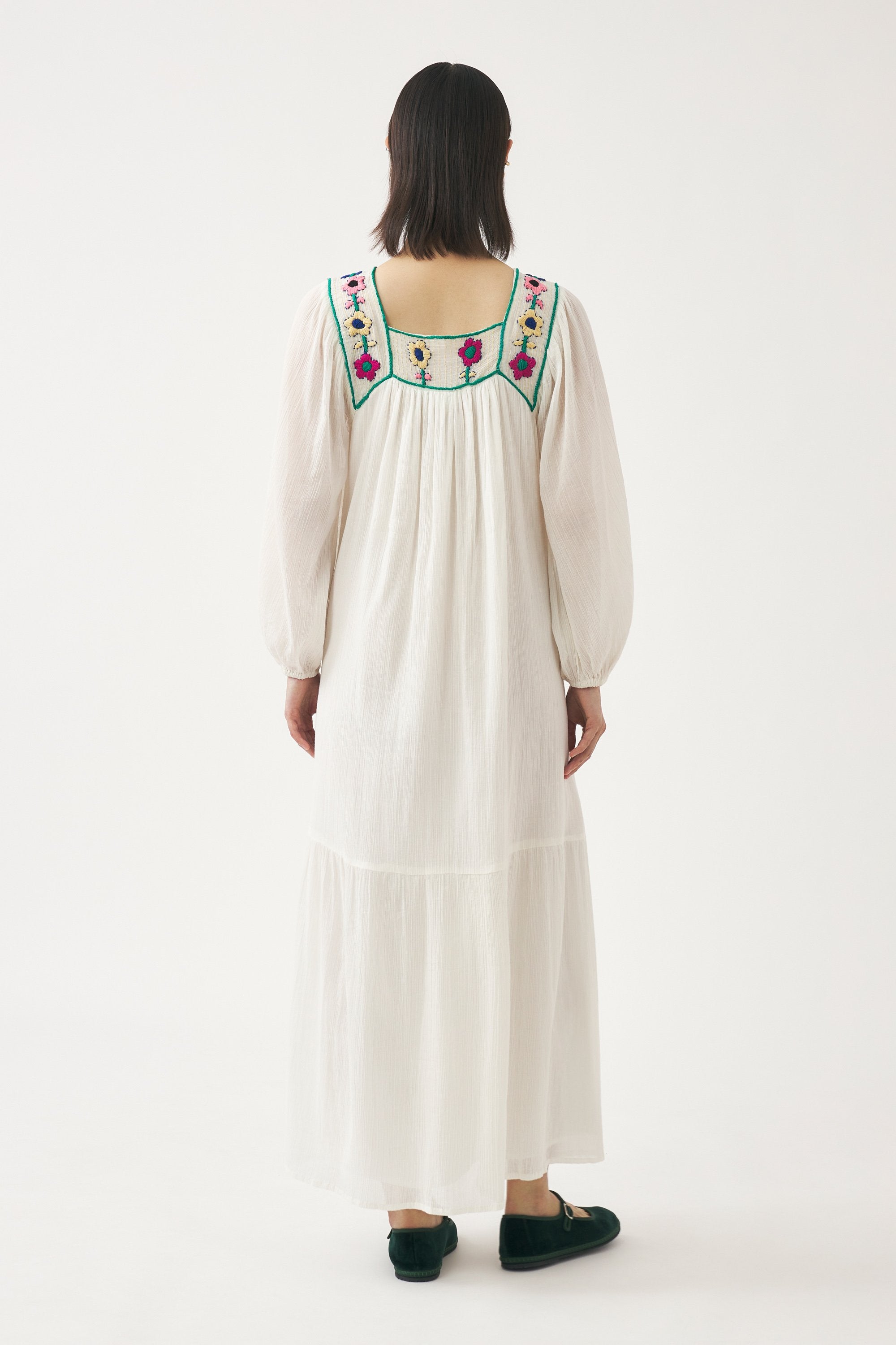 Belinda Long Dress - Cream