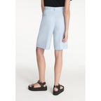 The Kooples - Bermuda Bleu Ciel Laine À Plis - Femme
