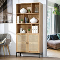 Jaya - 2-Door Bookcase / 6 Compartments - Natural Rattan