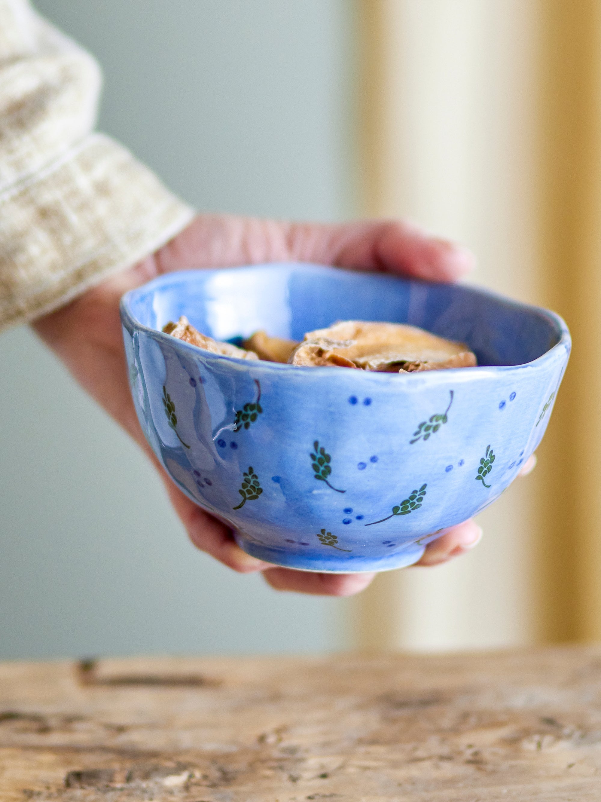 Pippine - Set of 6 Bowls - Blue - Stoneware