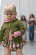 Bloomer César Rayé - Bébé Fille - Old Pink & Olive