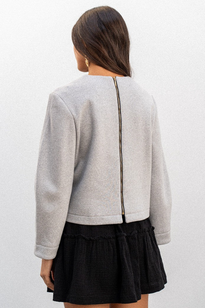 BLOUSE BETTINA GRISE