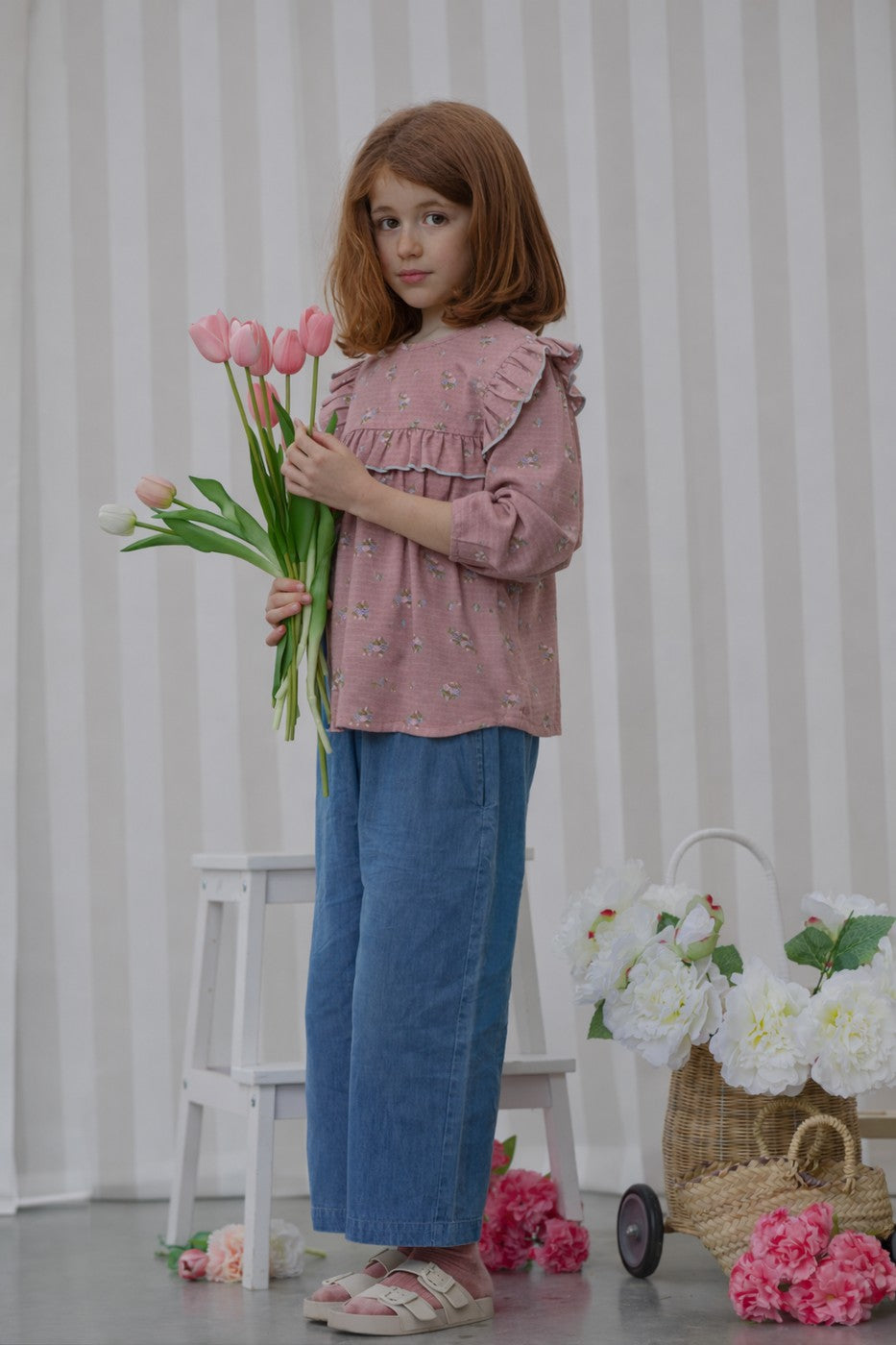 Blouse Bianca Vieux Rose - Enfant Fille