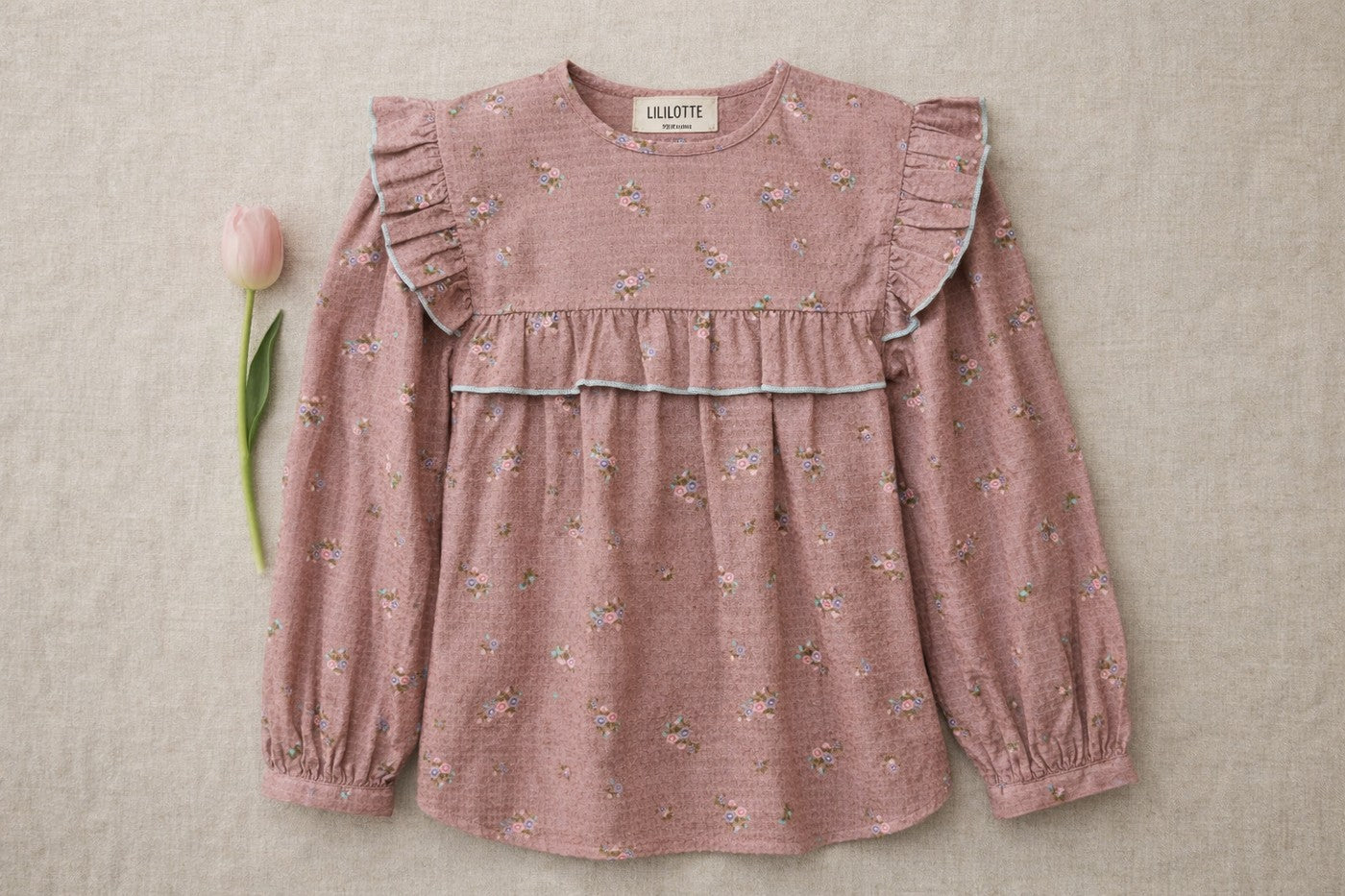 Blouse Bianca Vieux Rose - Enfant Fille