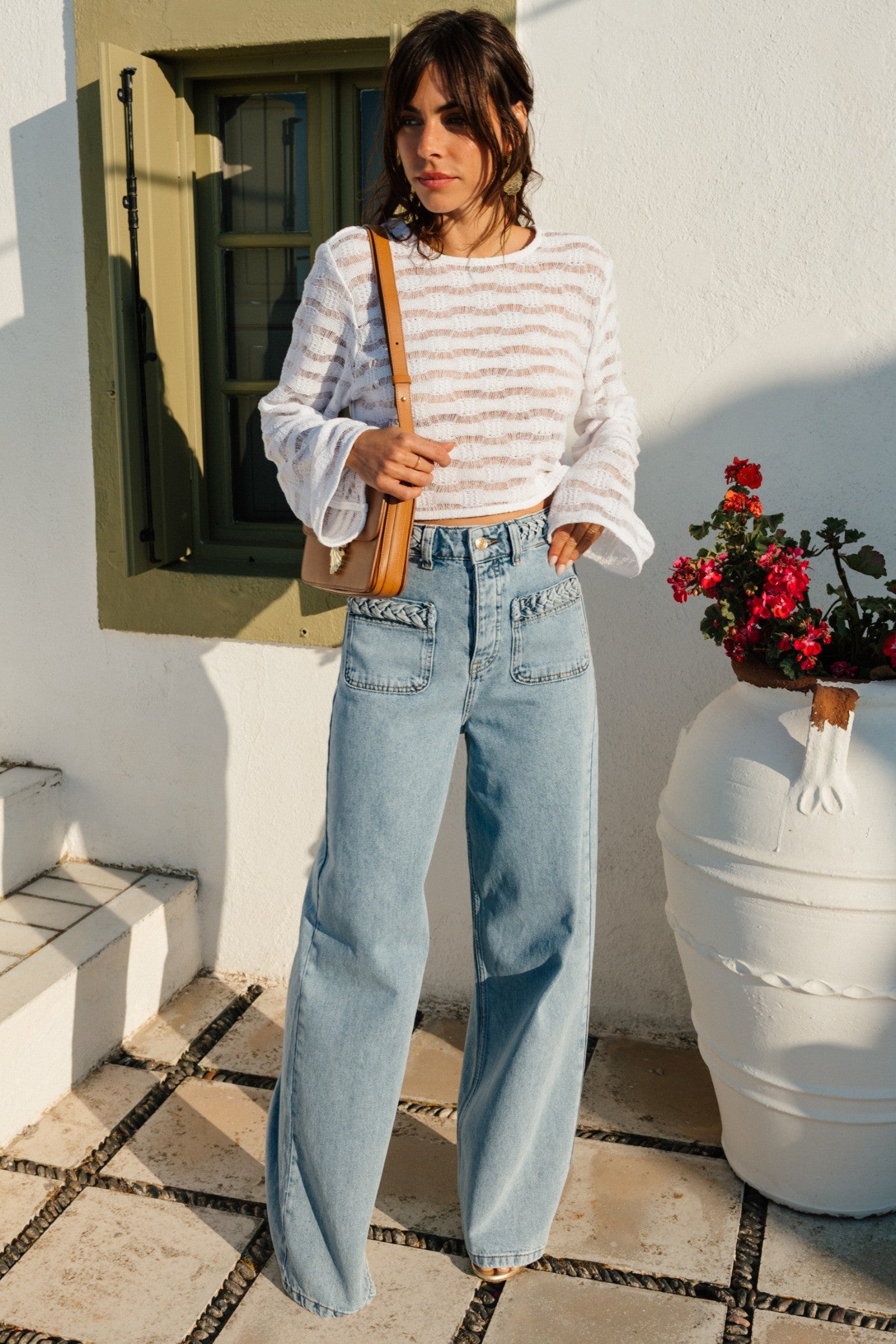 BLUSA BRENDA ARAGNA BLANCO