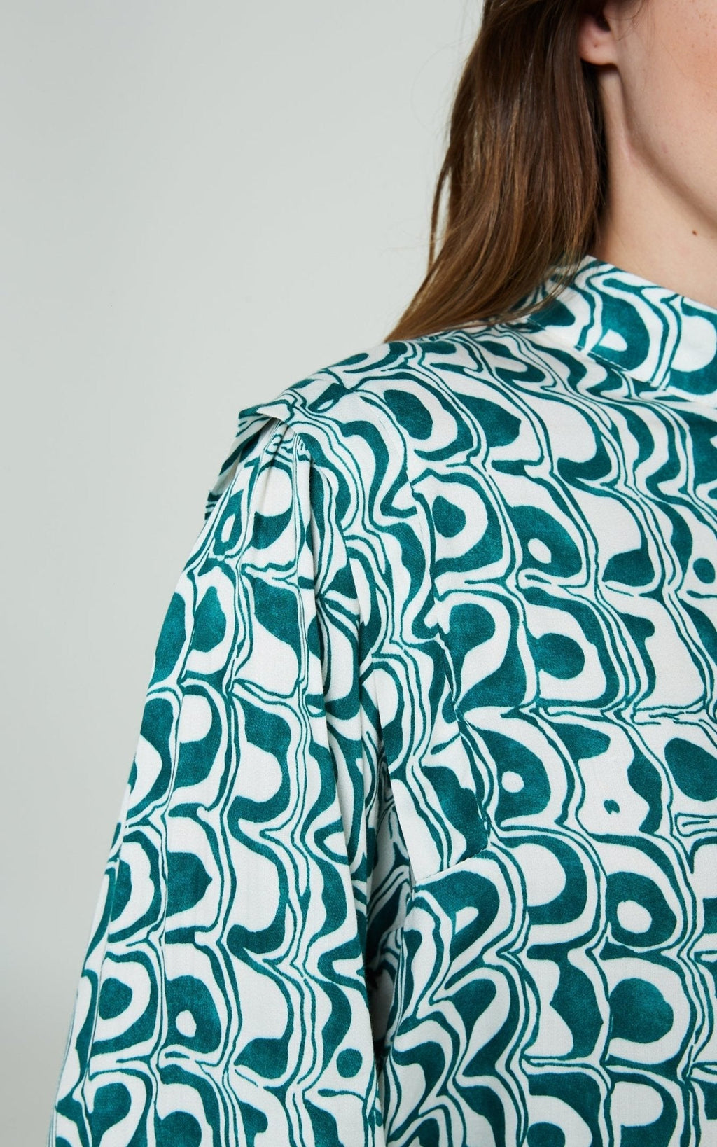 Modetrotter - Blouse Hermine Becca - Émeraude