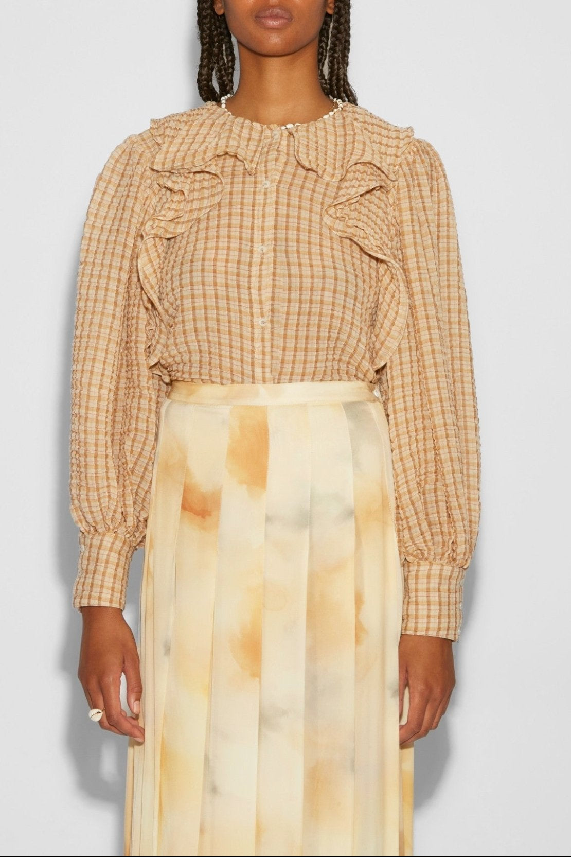 SONG SEERSUCKER BLOUSE - ROSEANNA