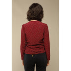 Blusa Yasmine - Lunares burdeos
