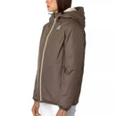 Blouson K-Way Le Vrai Claude 3.0 Sherpa - Marron/Ecru