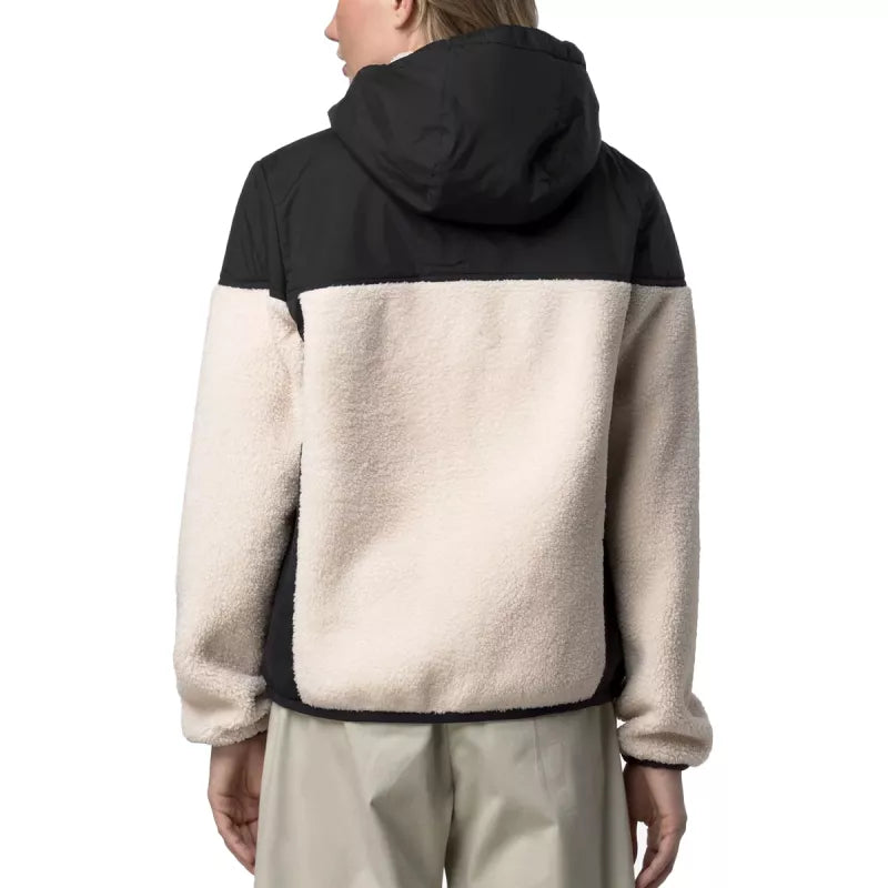 K-Way Samson 4.0 Orsetto Sherpa Jacket - Black/Ecru