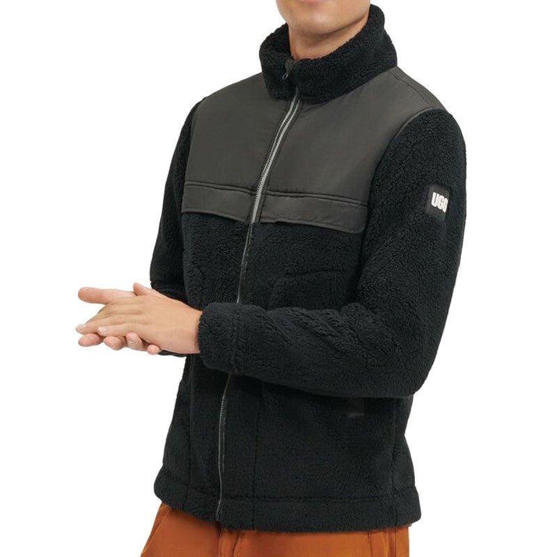Blouson UGG Seth Blocked Sherpa - Noir - Homme