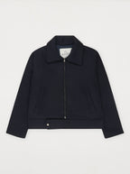 Blouson Sculpture Bleu Minuit