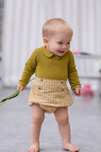 Body Léonard Olive - Bébé Garçon