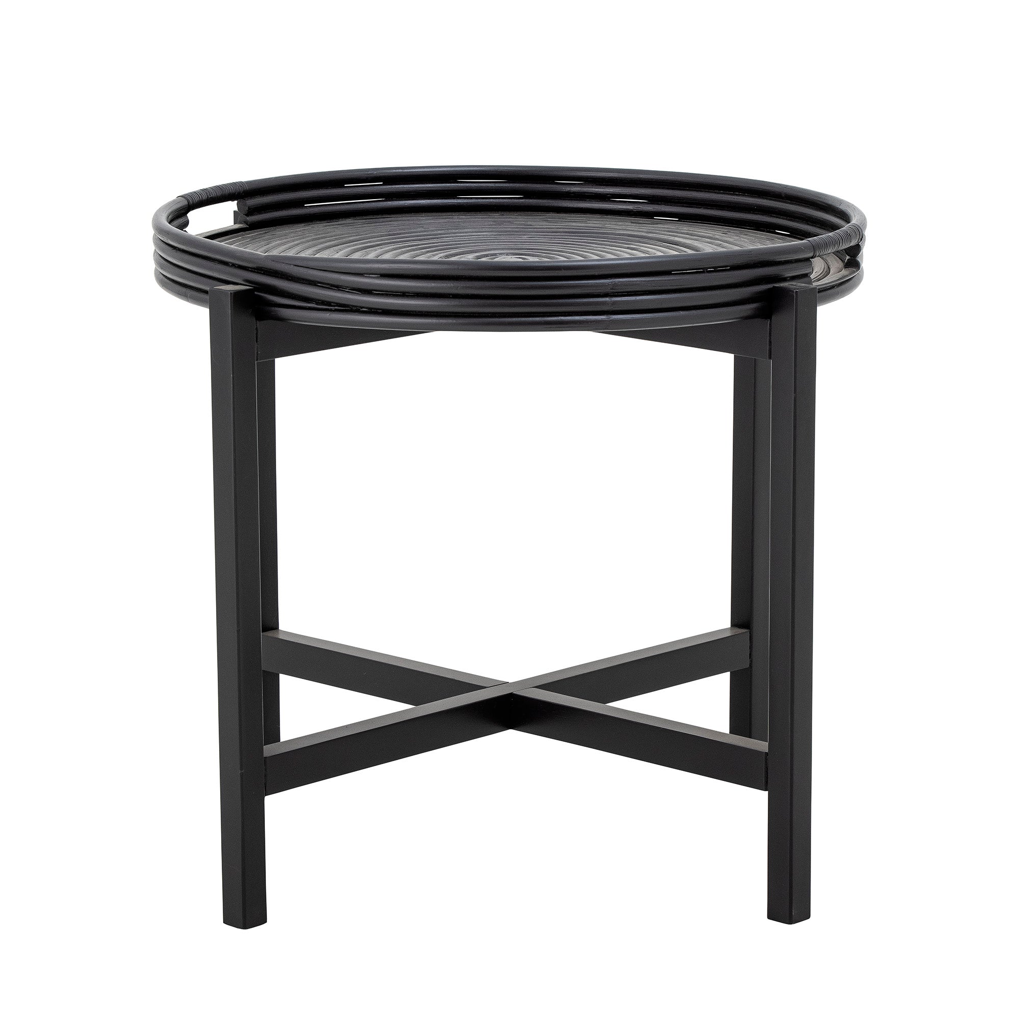 Milli - Table Plateau - Noir - Rotin