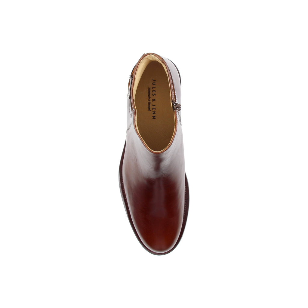 Leren boots met gesp bruin - Heren