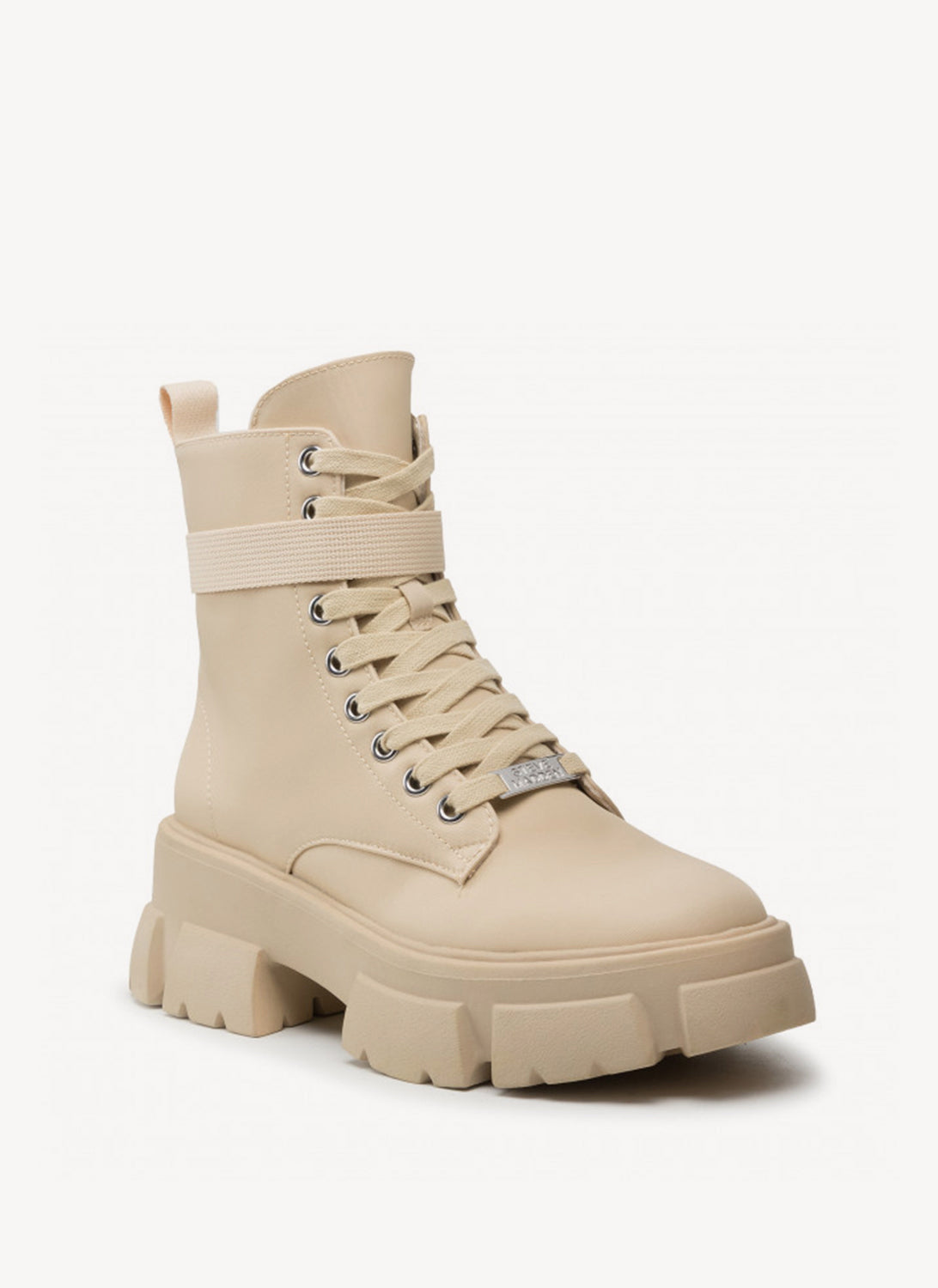 Steve Madden - Boots Tanker-P - Ecru - Women