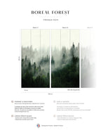 Mural Boreal Forest - Verde Chipre